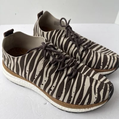 Zapatillas OTBT Alstead Flex Corcho Acolchado Cebra Para Mujer Talla 6.5M Foto 1 de 4