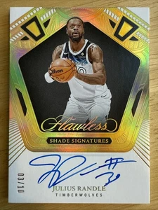 2024/25 Panini Flawless Julius Randle Shade Signatures Auto GOLD 3/10 Minnesota  - Bild 1 von 2
