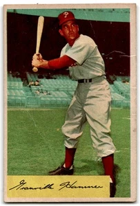 1954 Bowman Granny Hamner Philadelphia Phillies Set Filler In Poor Condition - Picture 1 of 2