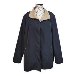 Tally Ho Outerwear Mantel mit abnehmbarem Futter Gr. PL schwarz mit hellbraunem Besatz... - Bild 1 von 10