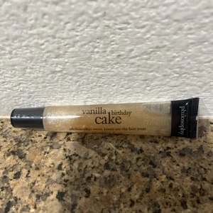Philosophy VANILLA BIRTHDAY CAKE Lip Shine Gloss 0.4 fl oz NEW SEALED - Picture 1 of 5