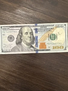 $100 CASH - $100 Dollar Bill - Blue Note - United States note USD - Lot 5776L - Picture 1 of 8