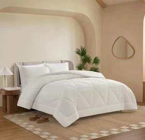 Ugg "Avery" 3 Pc Full/Queen Comforter Set W/Shams, Snow White, New! - Picture 1 of 9