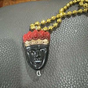 #VR-Krewe Of Zulu Carnival  Necklace New Orleans Mardi Gras Parade-King Zulu - Picture 1 of 3