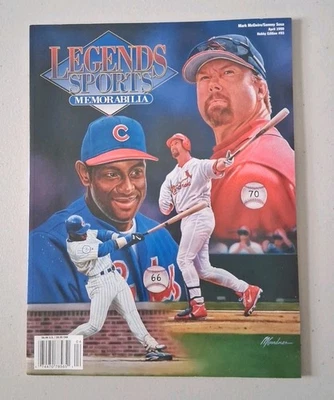 Legends Sports Memorabilia Magazine Mark McGwire & Sammy Sosa-April 1999 w/cards - Image 1 of 4