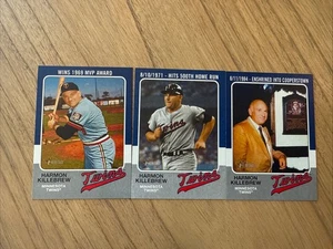 2024 Topps Heritage High Number HARMON KILLEBREW 1975 ritira INSERTO LOTTO 3,4,5 - Foto 1 di 2