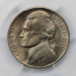 1950-D Jefferson Nickel PCGS MS65 - Picture 1 of 5