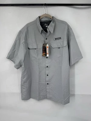 Habitat Outdoor River Guide Fishing Shirt NEW Men Large Silver Camping Hiking - Image 1 of 4