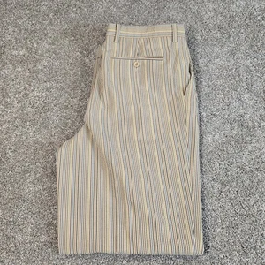 Bullock & Jones Vintage Searsucker Hose Herren Größe 34x33 Hergestellt in Italien Bündchen Mult - Bild 1 von 8