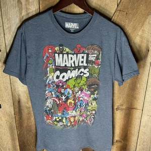 Camiseta manga corta Marvel Comics Group Shot para hombre talla mediana - Imagen 1 de 6