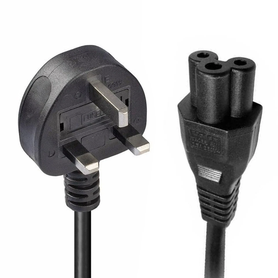 Power Cable Three-Pin Uk English Notebook C13 Laptop Computer - Image 1 of 1