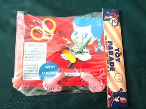 Vintage Lido Toy Co Knitting Spool Set Sealed 1950's Toy - Picture 1 of 1