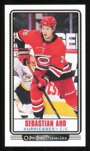 2021-22 O-Pee-Chee OPC Premier Tallboys #P11 Sebastian Aho - Picture 1 of 2
