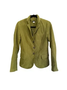Jcrew J Crew Jacke Blazer Mantel Grün XS Baumwolle Damen Karo Kragen - Bild 1 von 11