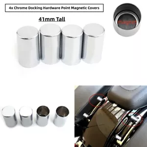 4 PIEZAS Cubierta de tapa magnética de punto de acoplamiento desmontable apta para Harley Touring - Imagen 1 de 13