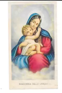 50'S - MADONNA DELLE GRAZIE - ORAZIONE EFFICACISSIMA - SANTINO - Foto 1 di 2