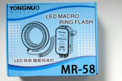 Yongnuo LED macro ring flash MR-58 BNIB - Image 1 of 4