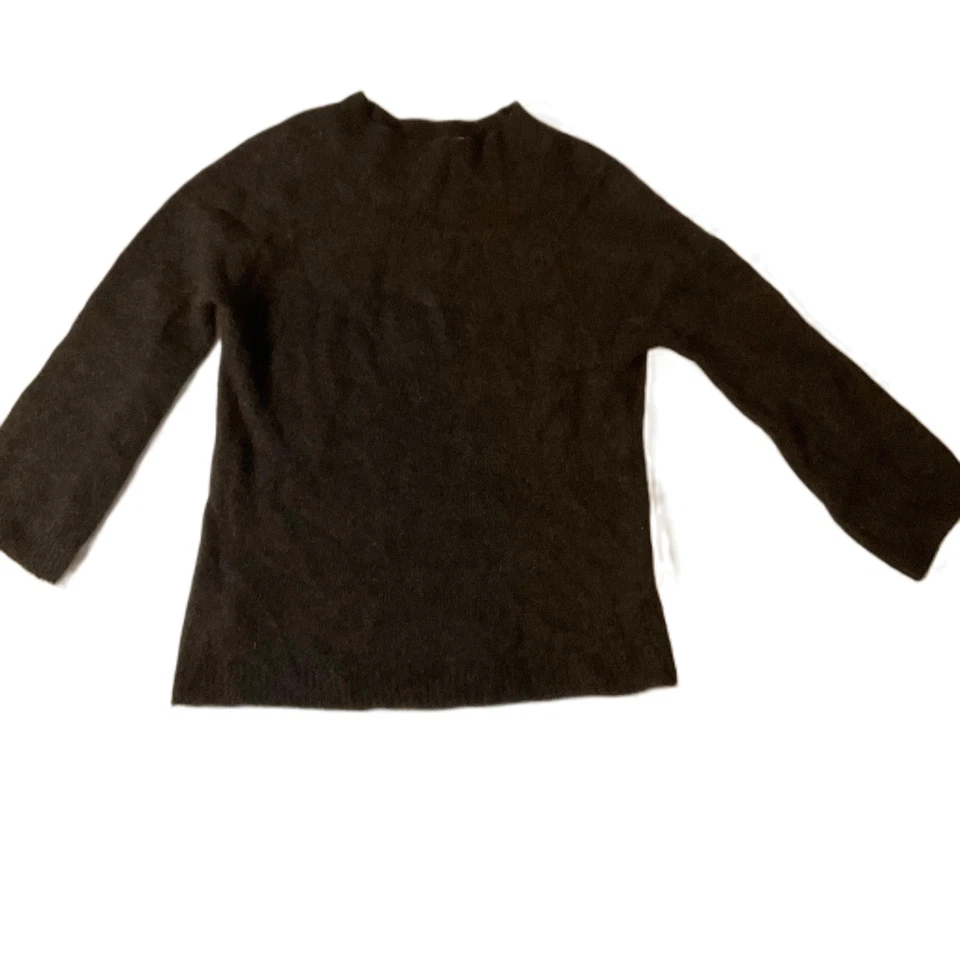 Max Studio brown/grey Long Sleeve Crew Neck Sweater Medium Mohair Blend - Image 1 of 4