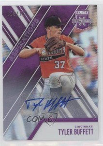 2017 Panini Elite Extra Edition Aspirations Purple /100 Tyler Buffett #72 Auto