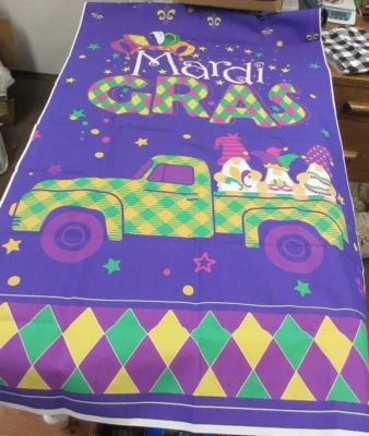 Марди Гра вечеринки украшения вечеринки фон баннер маскарад / гномы в грузовике - Изображение 1 из 4