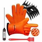 Eastking BBQ Gloves/BBQ Claws/Meat Thermometer and Silicone Brush Superior Va...