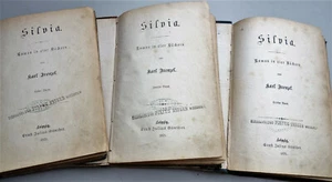 Silvia - Gesellschafts- + Zeitroman der Gründerjahre von Karl Frenzel 1875 3 Bde - Bild 1 von 2
