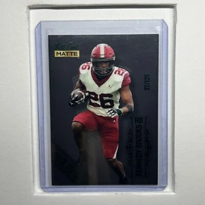 2022 Wild Card Matte Kennedy Brooks #MB-70 Green Stripe 37/125  Oklahoma Sooners - Picture 1 of 2