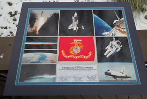 USMC Marine Corp Flag Flown on NASA STS 79 Space Shuttle Atlantis September 1996 - Picture 1 of 8