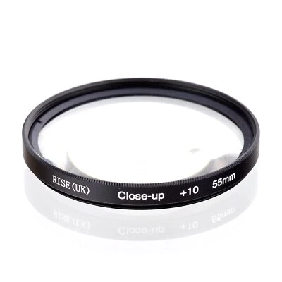 55mm Macro Close-up +10 Lens Filter For Sony Alpha with 18-55mm 55-200mm - Image 1 of 3