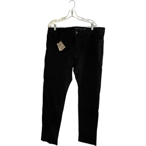 Massimo Dutti Mens Jeans EU 48 US 38 Ankle Slim Fit Denim Black 0034/034 NWT - Picture 1 of 11
