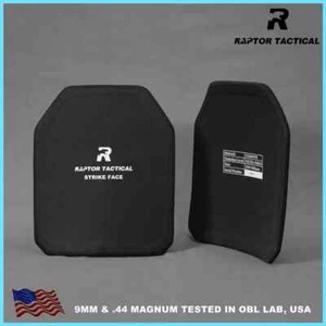 Raptor Tactical NIJ 3A IIIA kugelsichere Platte ein Paar 10x12 oder 11x14 ballistisch - Bild 1 von 11