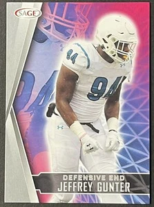 2022 SAGE Draft Low Series Silver #25 Jeffrey Gunter Cincinnati Bengals Football - Picture 1 of 2