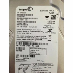 0KN408 - Dell 80GB 7200 RPM SATA 3.5" HDD - Picture 1 of 1