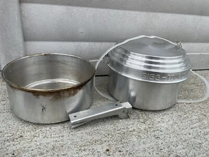Vintage Sigg Tourist cook set Mirro Coffee Pot Camping Scouting Aluminum NL - Picture 1 of 11