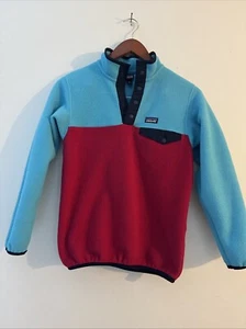 Patagonia Synchilla Pullover T-Snap Fleece Size L  12 Girls Tween - Picture 1 of 9
