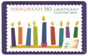 $10. Velas Hanukkah (serie coleccionistas) #92104 Exp. Tarjeta inteligente 8/1/97 USADA - Imagen 1 de 2