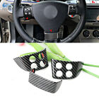 For VW Golf MK5 Passat B6 Jetta Tiguan Carbon texture Steering Wheel Cover +Hole