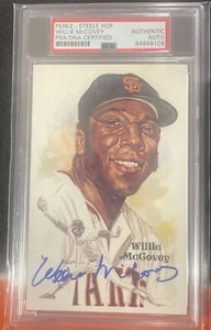 WILLIE MCCOVEY AUTOGRAPHED PEREZ STEELE POSTCARD PSA/DNA SLAB - Picture 1 of 2