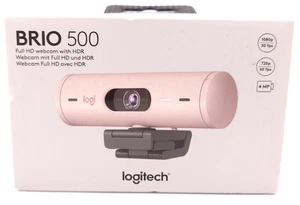 Logitech Brio 500 Full HD Webcam 1080p - Pink Brand New Still Sealed - Afbeelding 1 van 1