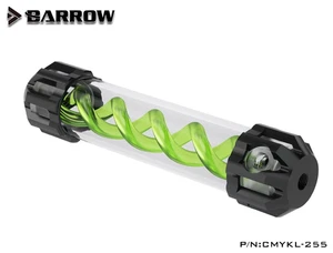 Barrow T-VIRUS Aluminum + Acrylic Double Helix Reservoir 255mm CMYKL-255 GREEN - Afbeelding 1 van 7