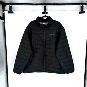Men's Columbia Black Thermal Coil Puffer Jacket - 2XL - Picture 1 of 8