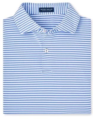 Polo Peter Millar Crown Hecho a Mano Para Hombre Elixir Tempo Performance Ajuste a Medida Malla Foto 1 de 4