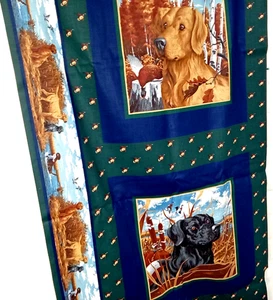 Stoff Meterware 5 Yard Joan Messmore Retriever Hunde Jagd Panel Baumwolle Cranston VIP - Bild 1 von 20