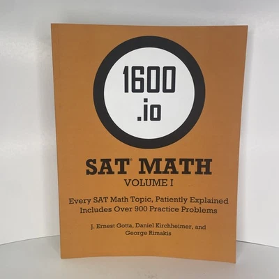 1600.io SAT Math Orange Book Volume 1: Every SAT Math Topic, Patiently Explained - Image 1 of 4