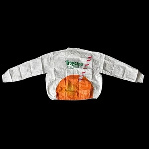 VTG 1993 Tropicana OJ Windbreaker Jacket Coat One Size L-XL NOS Advertising - Picture 1 of 7
