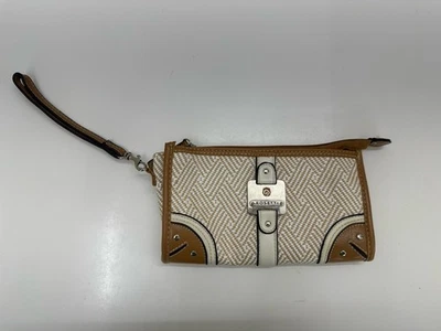 Rosetti Wristlet  Clutch Brown Zipper Bag Multipocket Pouch - Image 1 of 4