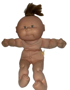 Vintage 1988 Cabbage Patch Baby Bean Butt Brown Hair Brown Eyes Yellow Tag Read - Picture 1 of 16