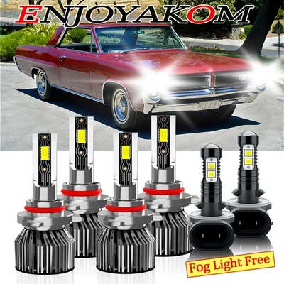 Faros LED altos/bajos + luz antiniebla 6500K para Pontiac Grand Prix 1990-2008 Foto 1 de 4