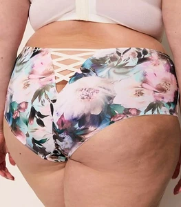 Braguita Lane Bryant Marfil Floral con Tirantes Espalda Cheeky Talla Grande 26/28, 4X - Imagen 1 de 5