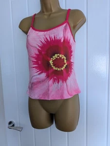 Short Summer Vest Top Tank Cami Size 14 New Pink - Picture 1 of 2